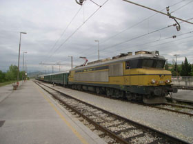 DSCN1824- Ankunft des Sonderzuges in Koper